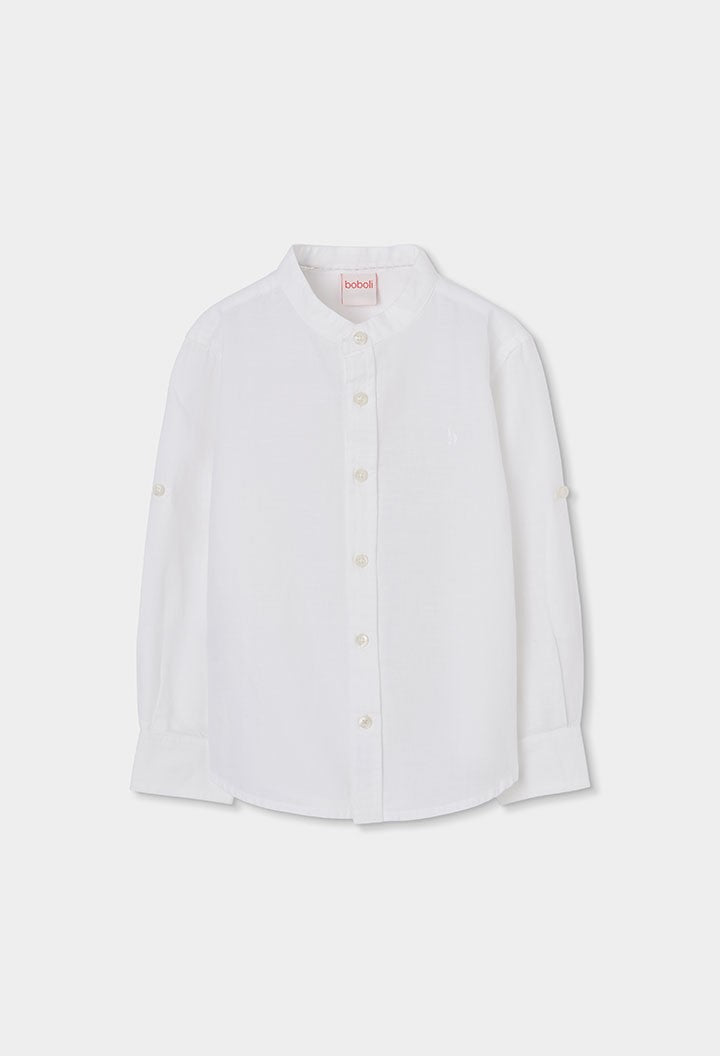 Camisa Boboli en lino con manga larga