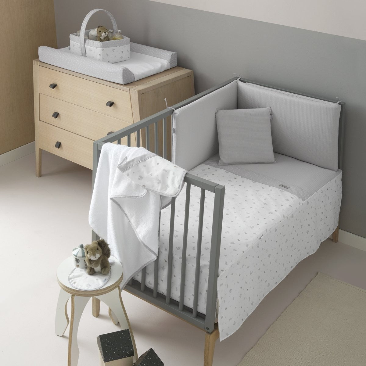 Minicuna tijera madera blanca Cambrass Ardi