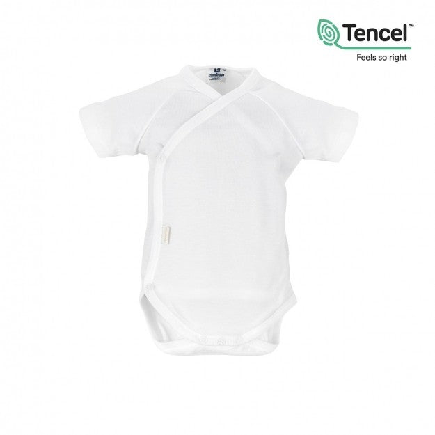 Body Cambrass Recien Nacido M.Corta Tencel Blanco