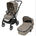 Coche duo Maxi-Cosi LEONA2 Luxe Twillic Truffle con capazo