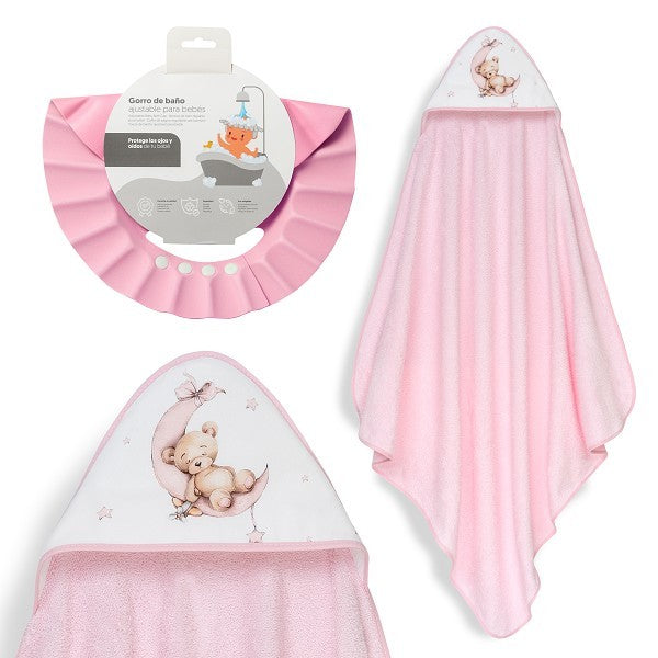 Capa Baño Estampado Oso Luna Interbaby