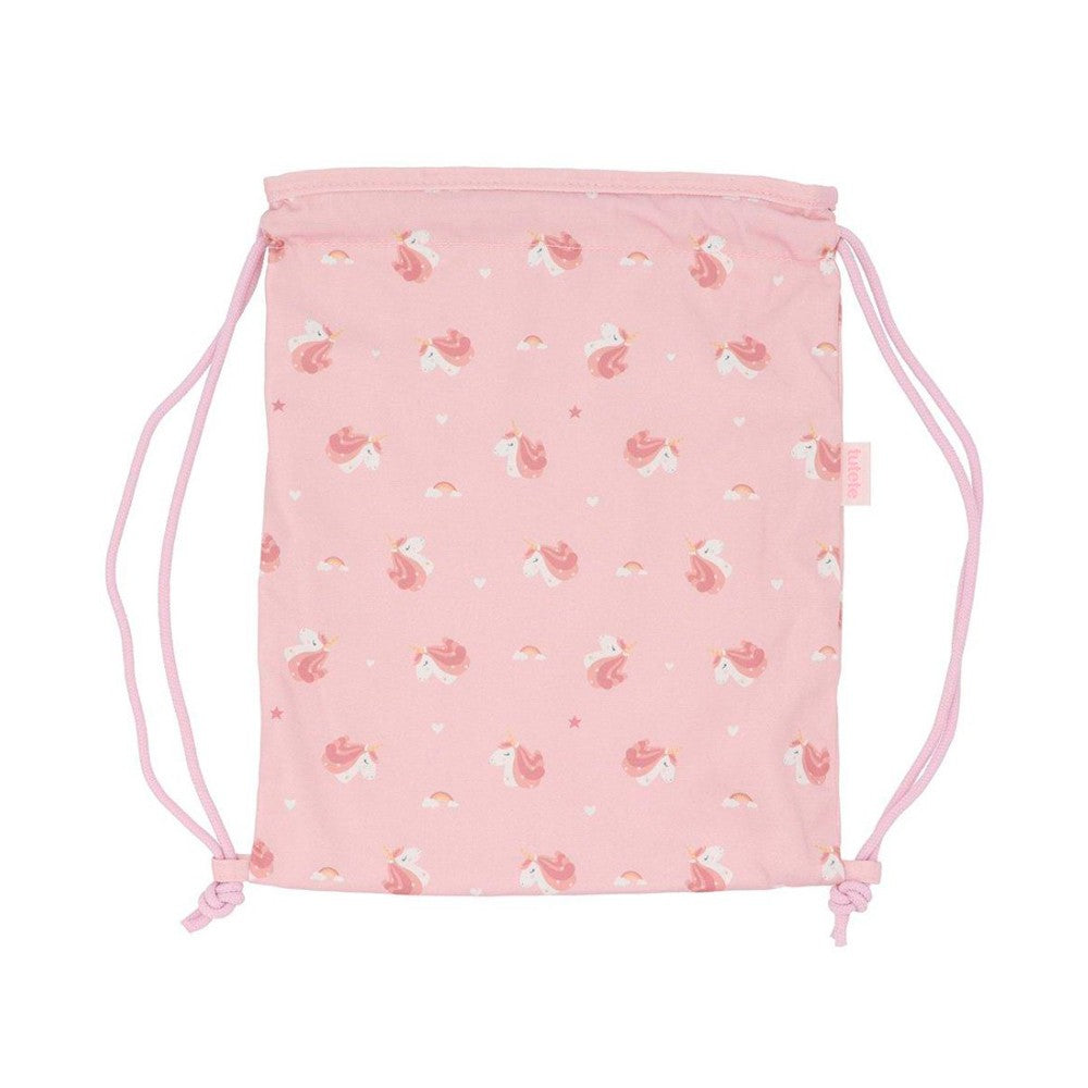 Mochila Saco Tela Tutete Magical Unicorn Personalizable