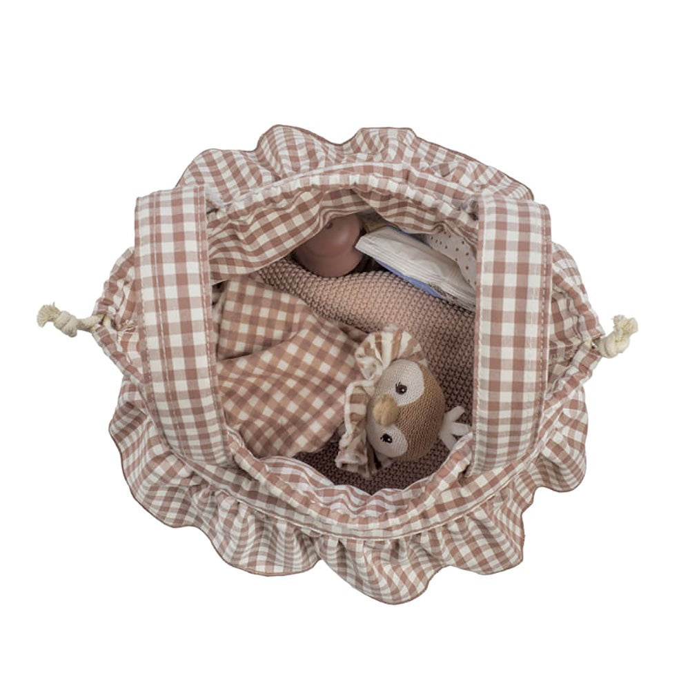 Bolso Bucket Walking Mum Praliné Vichy