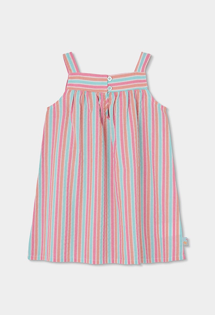 Vestido Boboli popelín listado