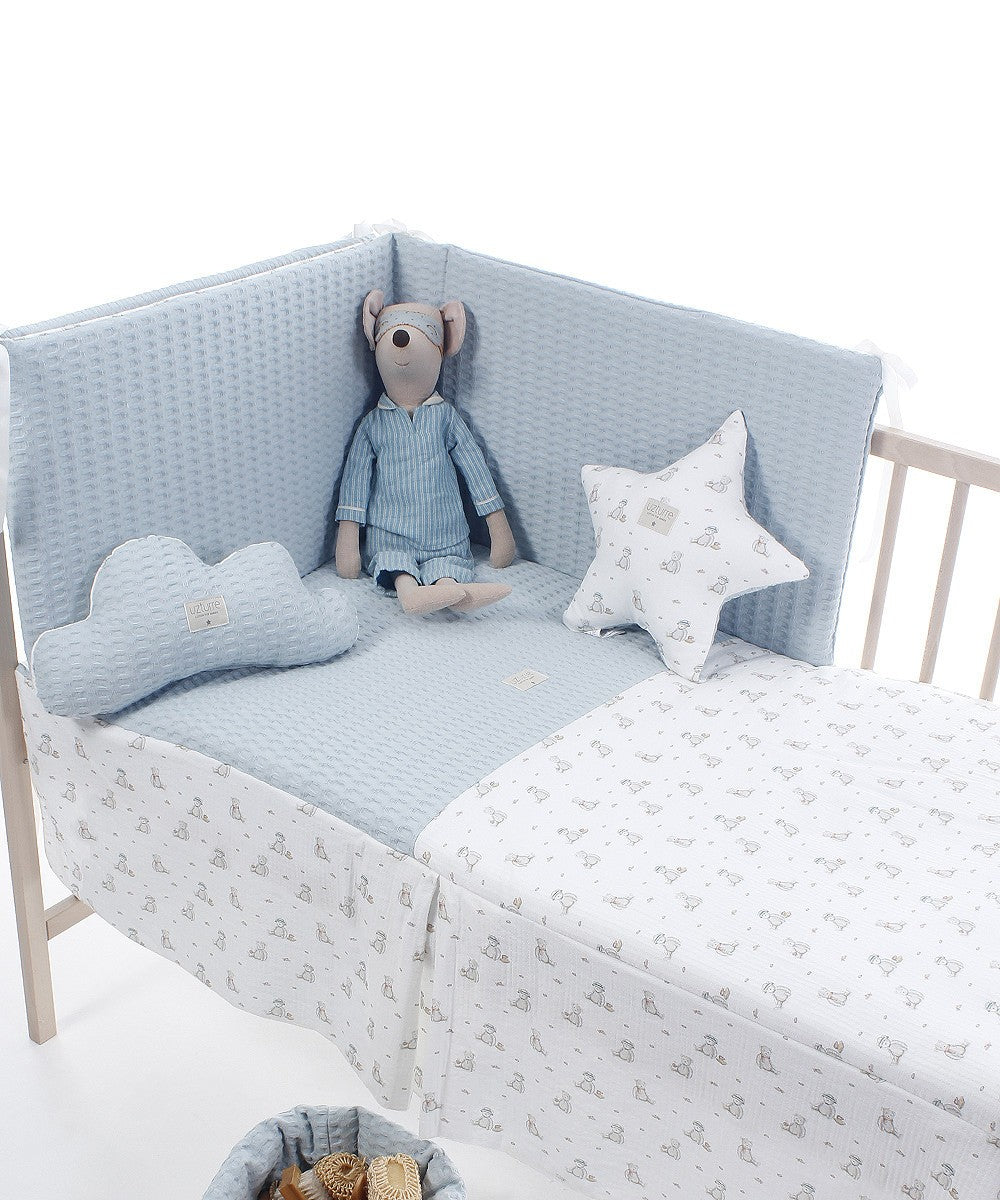 Colcha y Protector de cuna Uzturre Teddy