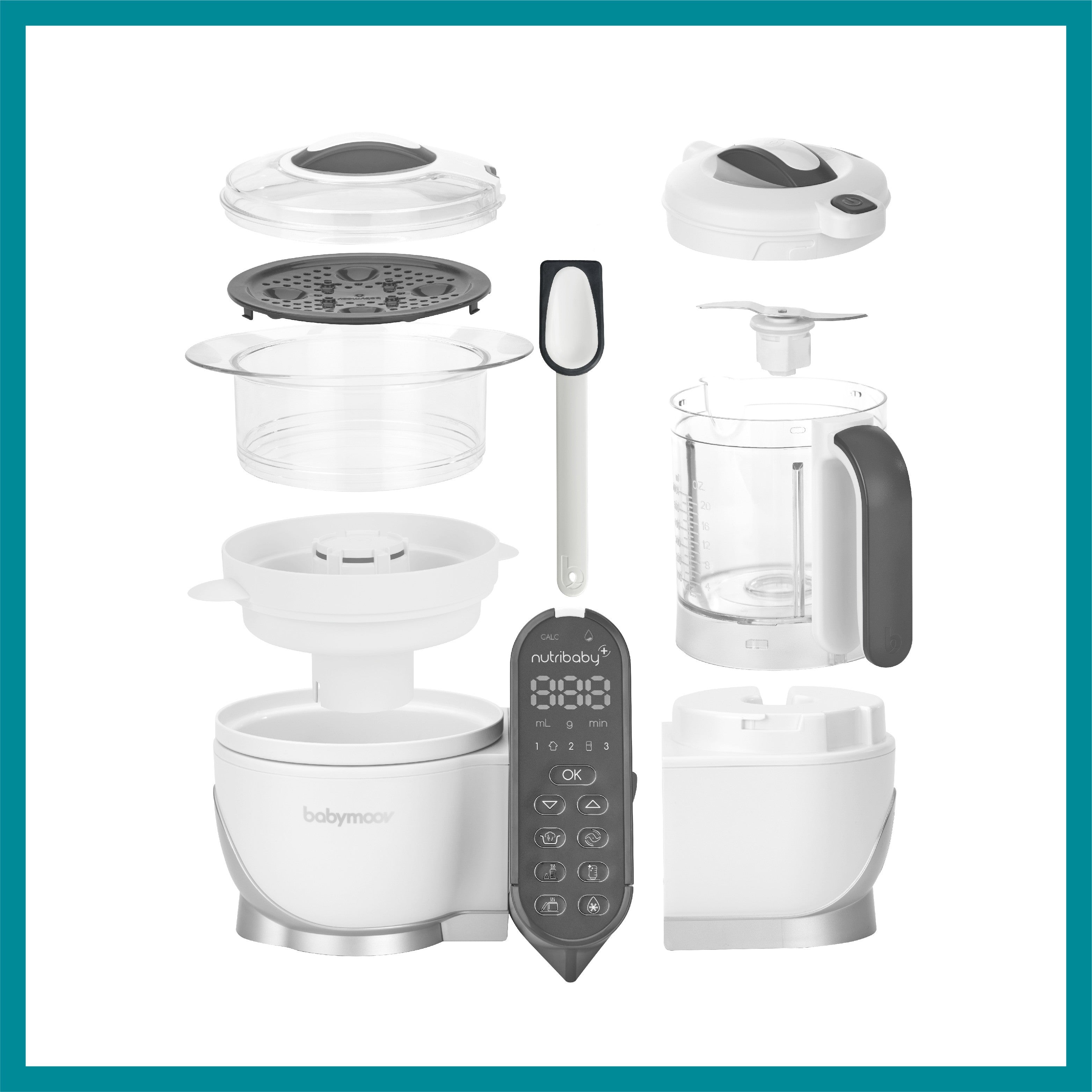 Robot de cocina Babymoov Nutribaby (+) batidora y vaporera