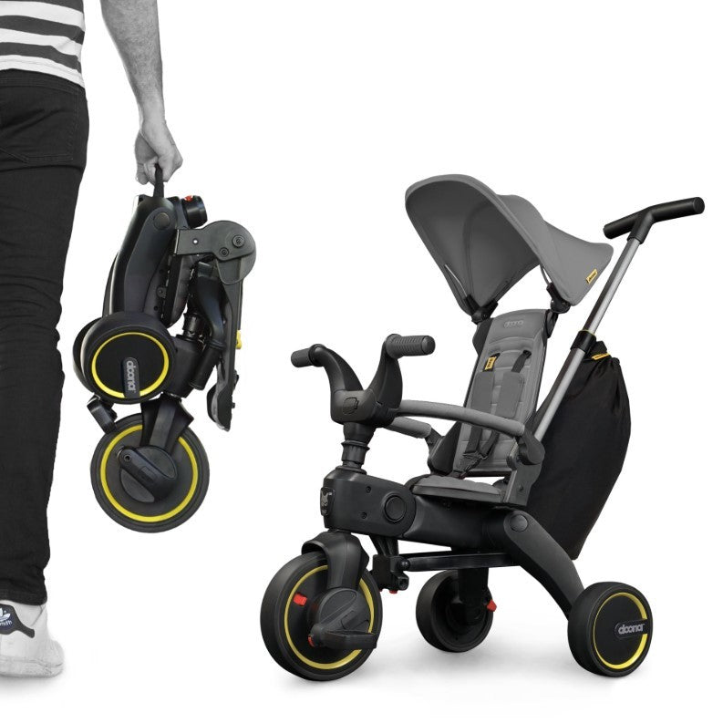 Triciclo 5 en 1 Doona LIKI TRIKE S3 con bolso y protector de arneses peso 6,7Kg.