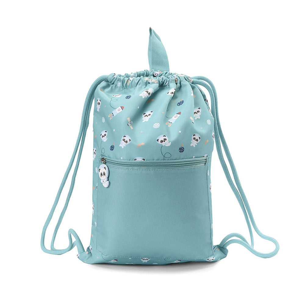 Mochila Saco Impermeable Tutete Pandas in Space Personalizable