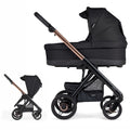 Cochecito Duo Bebecar PROW COMPACT KA410 chasis Fumé Rosa Preto