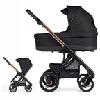 Cochecito Duo Bebecar PROW COMPACT KA410 chasis Fumé Rosa Preto