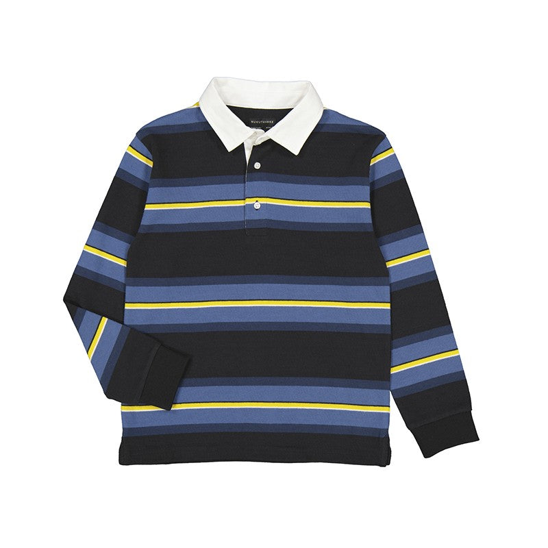 Polo Mayoral manga larga rayas bloque