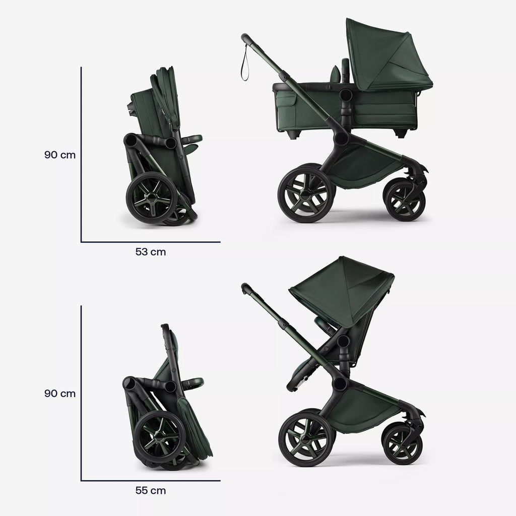Cochecito DUO Bugaboo Fox 5 Ed. Limitada Verde Medianoche