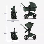 Cochecito DUO Bugaboo Fox 5 Ed. Limitada Verde Medianoche