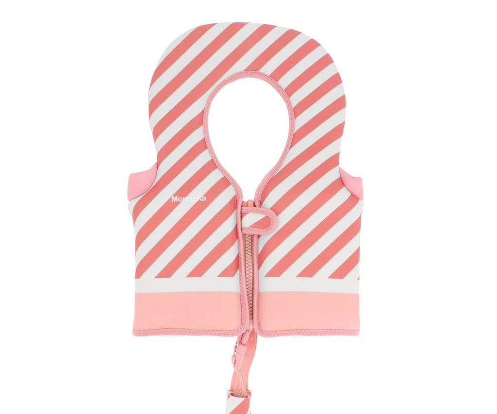 Chaleco Flotador Aprendizaje Monnëka Stripes Bloom & Blush 1-2 Años