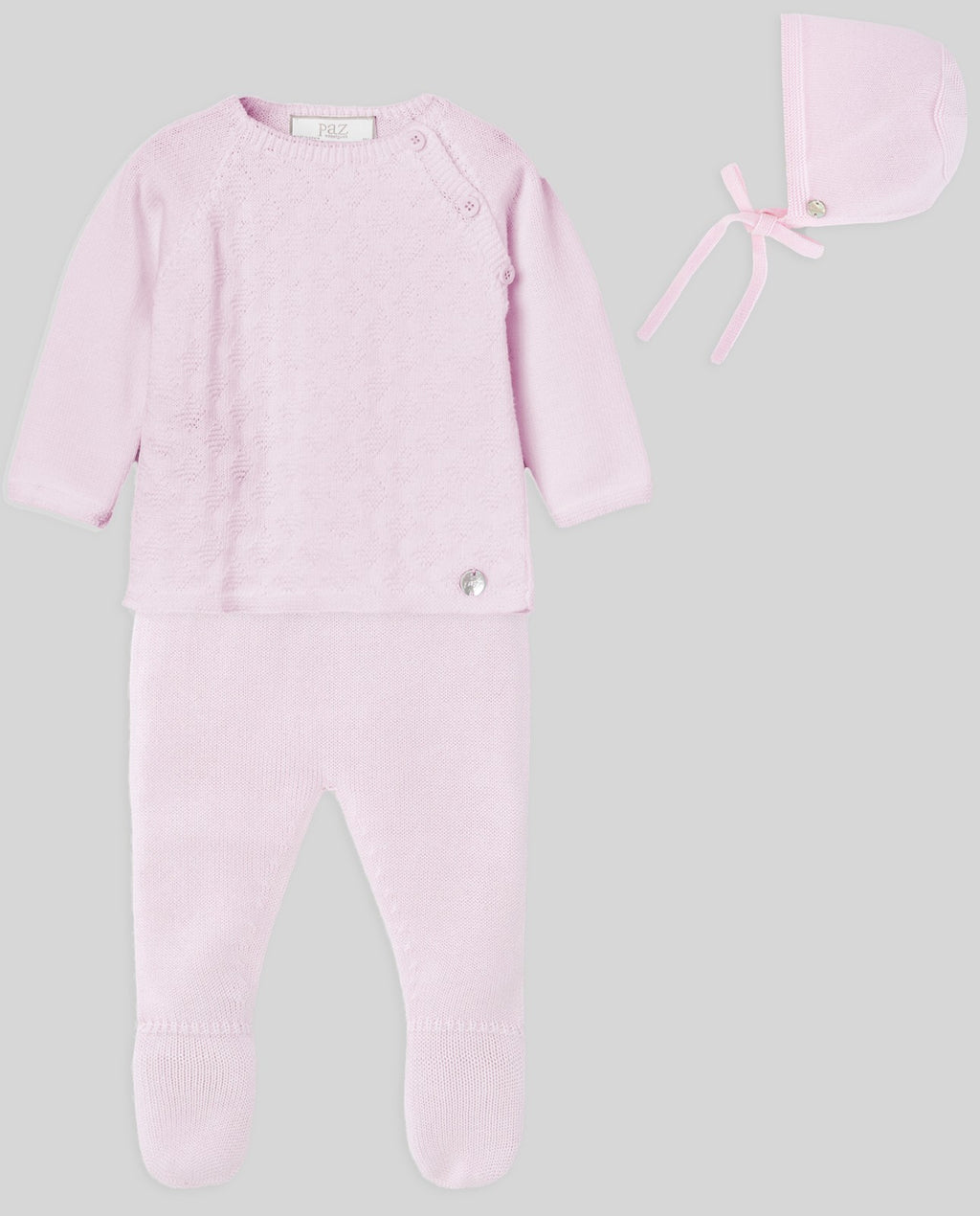 Conjunto Paz Rodríguez jubón con polaina y capota manga larga Regalo V26