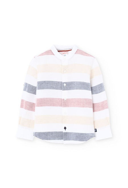 Camisa Boboli lino listada