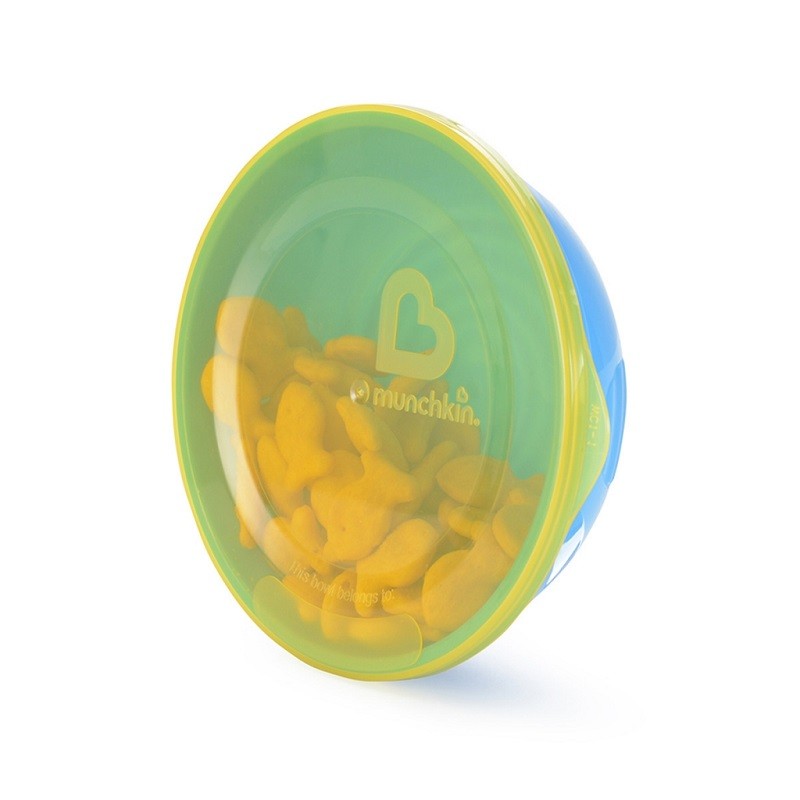 Pack cuencos con tapas y cucharas Munchkin Love-a-Bowls 10 piezas