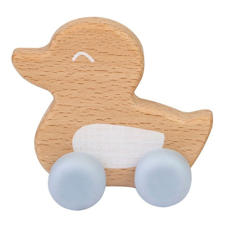 Juguete mordedor Saro Nature Toy Patito de madera y silicona