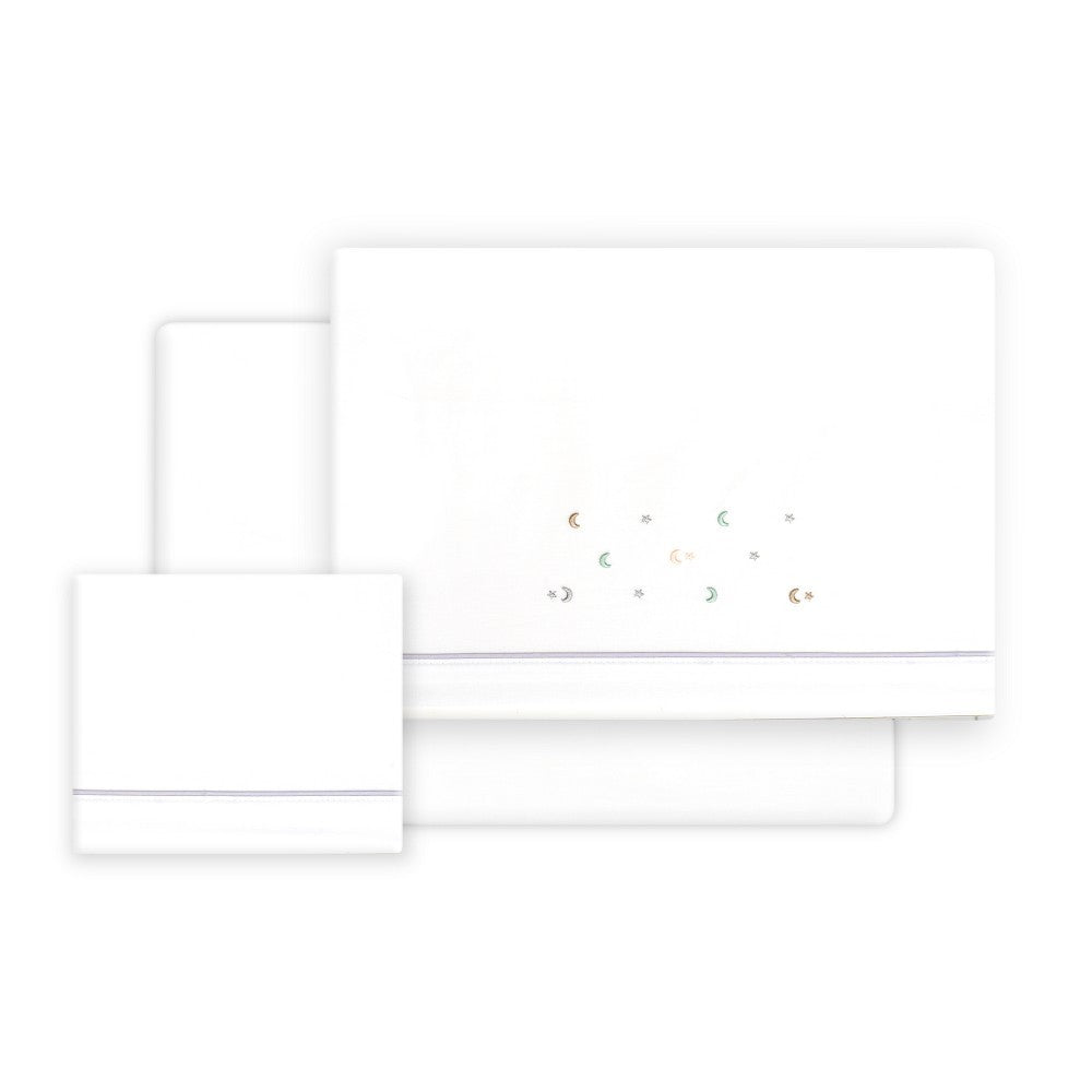 Triptico Cuna Estrella multicolor Luna+ Broche Interbaby