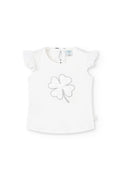 Camiseta Boboli punto combinada