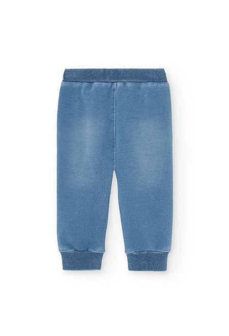 Pantalón felpa Boboli denim