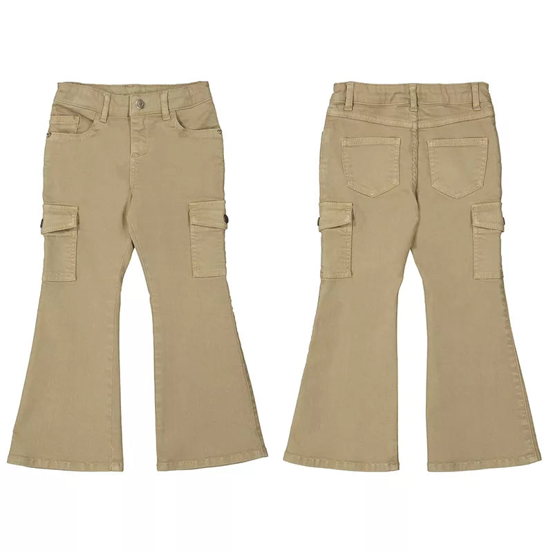 Pantalón Mayoral sarga cargo flare