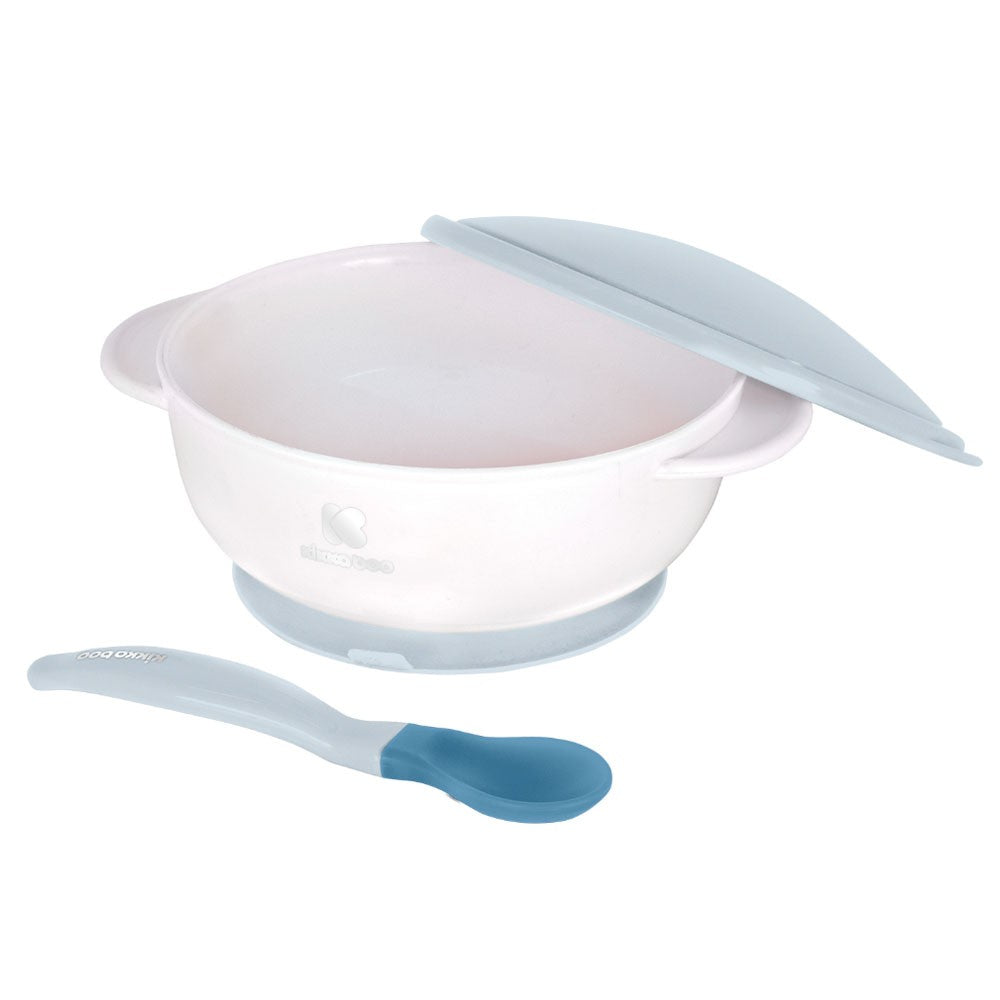 Set Cuenco con ventosa KikkaBoo y cuchara termosensible
