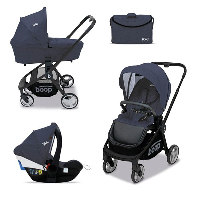 Cochecito Trio Asalvo GENIUS con bolso y plástico de lluvia
