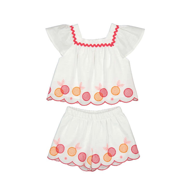 Conjunto bermuda Mayoral bordada