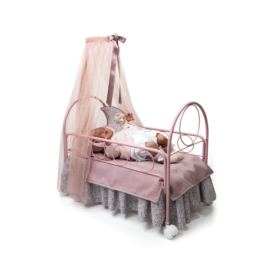 Cuna para reborn Bebelux Liberty Rosa