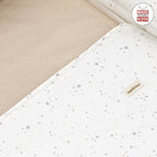 Minicuna Tijera Madera Cambrass Sky Beige/Blanco