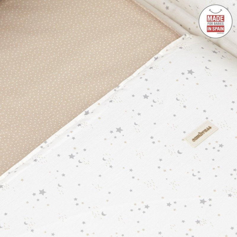 Minicuna Tijera Madera Cambrass Sky Beige/Blanco
