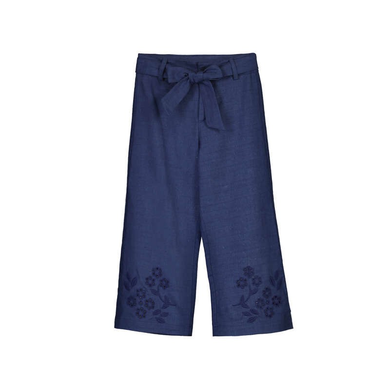 Pantalón largo Mayoral lino bordado
