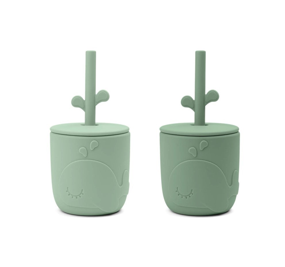 Pack de 2 vasos con pajita Done By Deer Peekaboo Wally