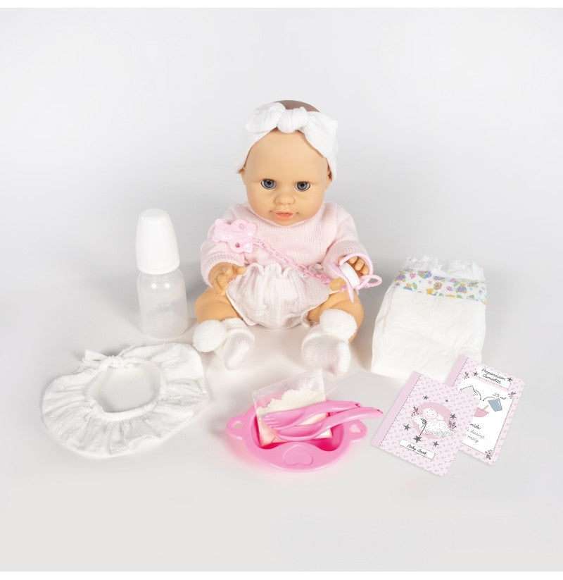Muñeca La Nina Isabella con cintillo Interactiva by Berjuan 38 cm