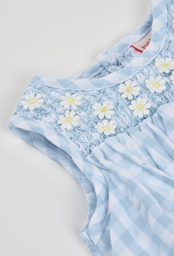 Vestido Boboli popelín con cuadros vichy