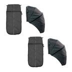 2 Capotas + 2 Cubrepies para capazo Niu Gemelar Ventt Twin