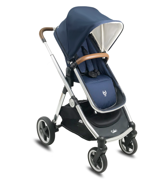 Cochecito duo Arrue OBE con plastico de lluvia