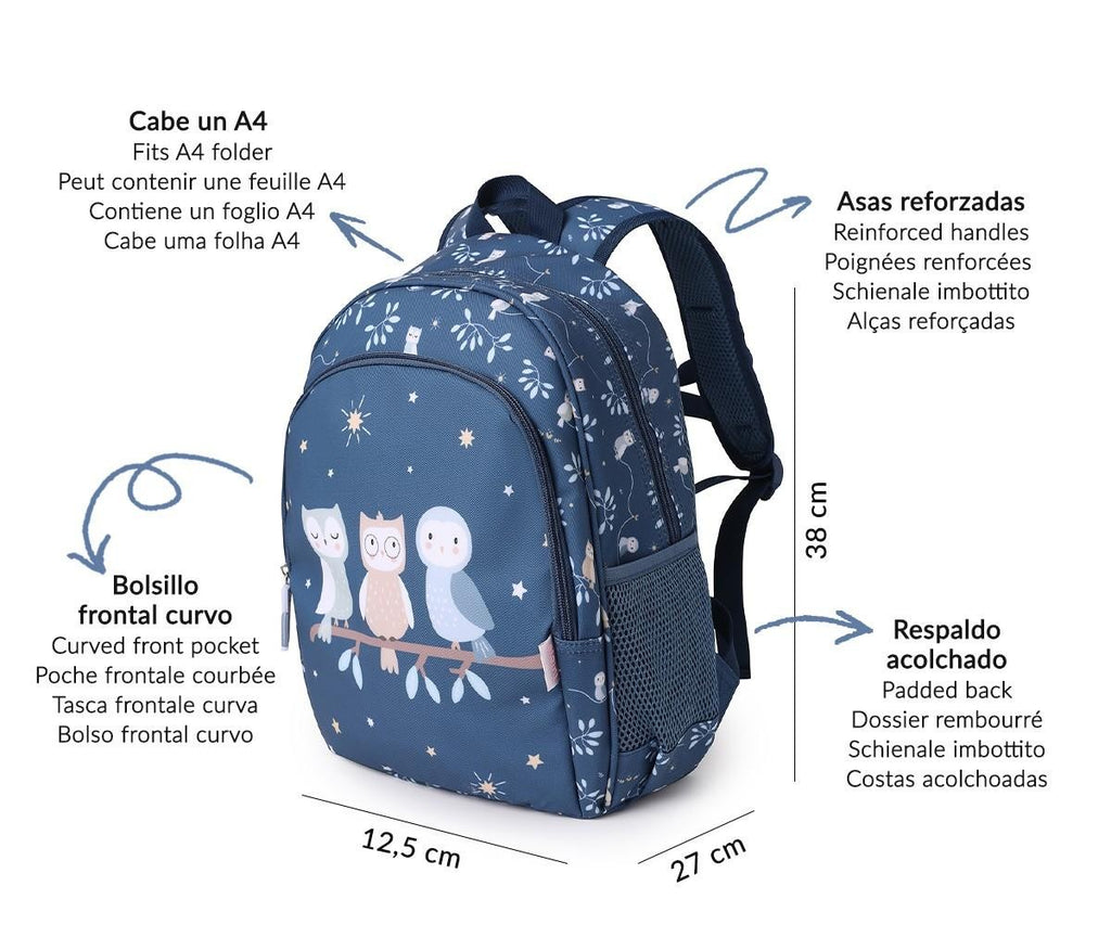 Mochila Mediana + Llavero Tutete Magical Forest