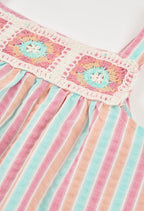 Vestido Boboli popelín listado