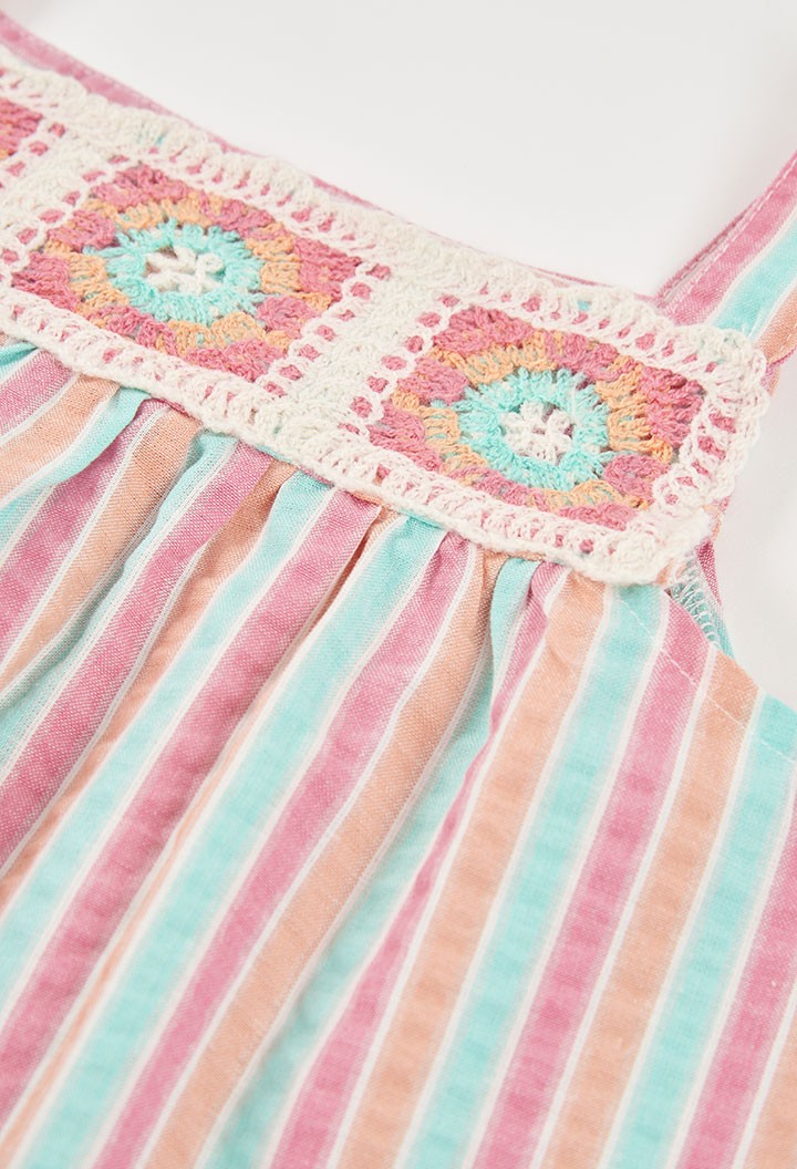 Vestido Boboli popelín listado