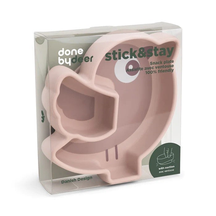 Plato Stick & Stay Done By Deer BIRDEE con ventosa