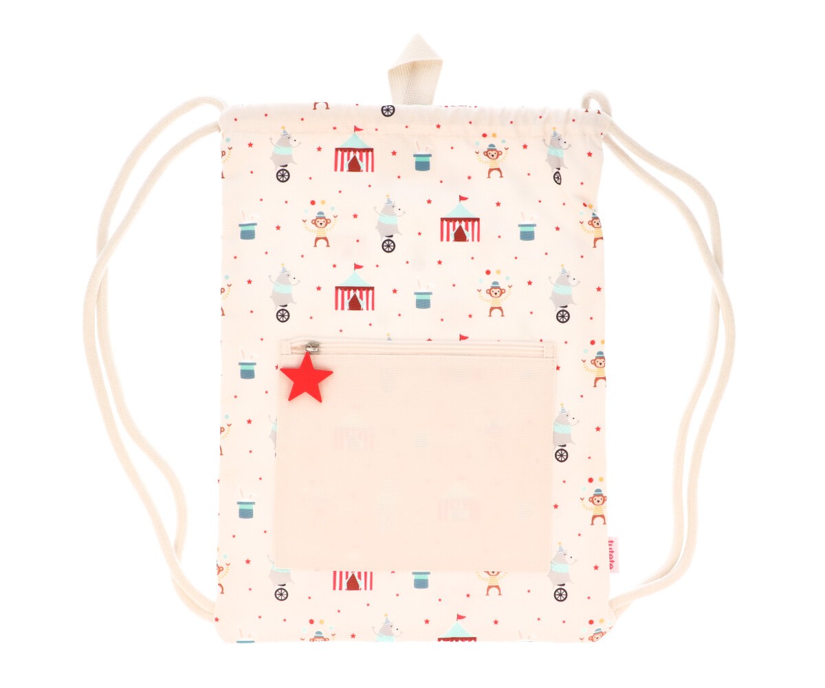 Mochila Tutete Saco Impermeable Circus Personalizable
