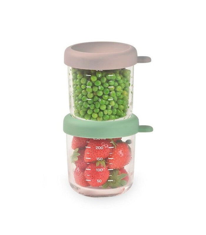 Pack de 2 tarritos de cristal Beaba 250ml