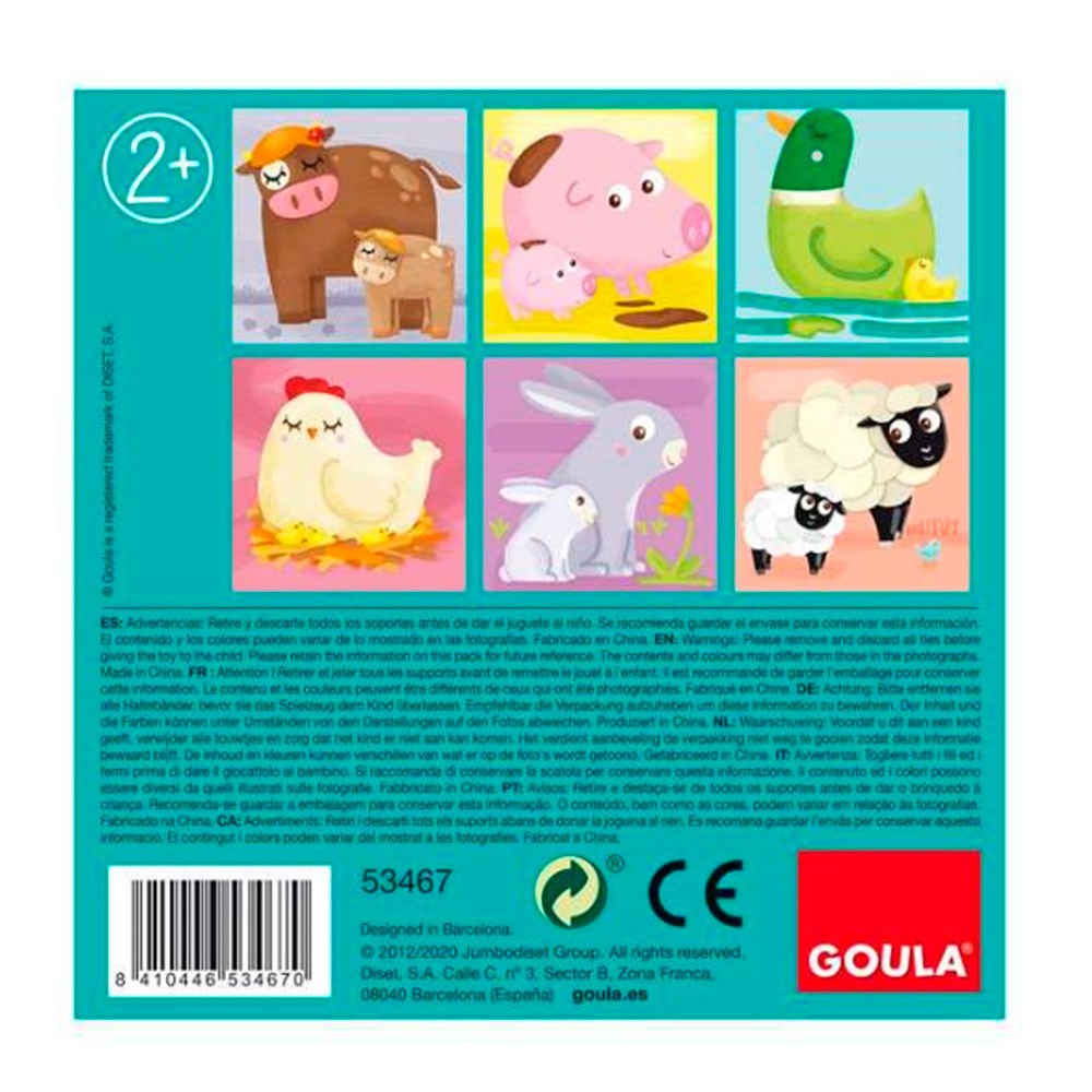 Puzzle Goula Cubos Animales