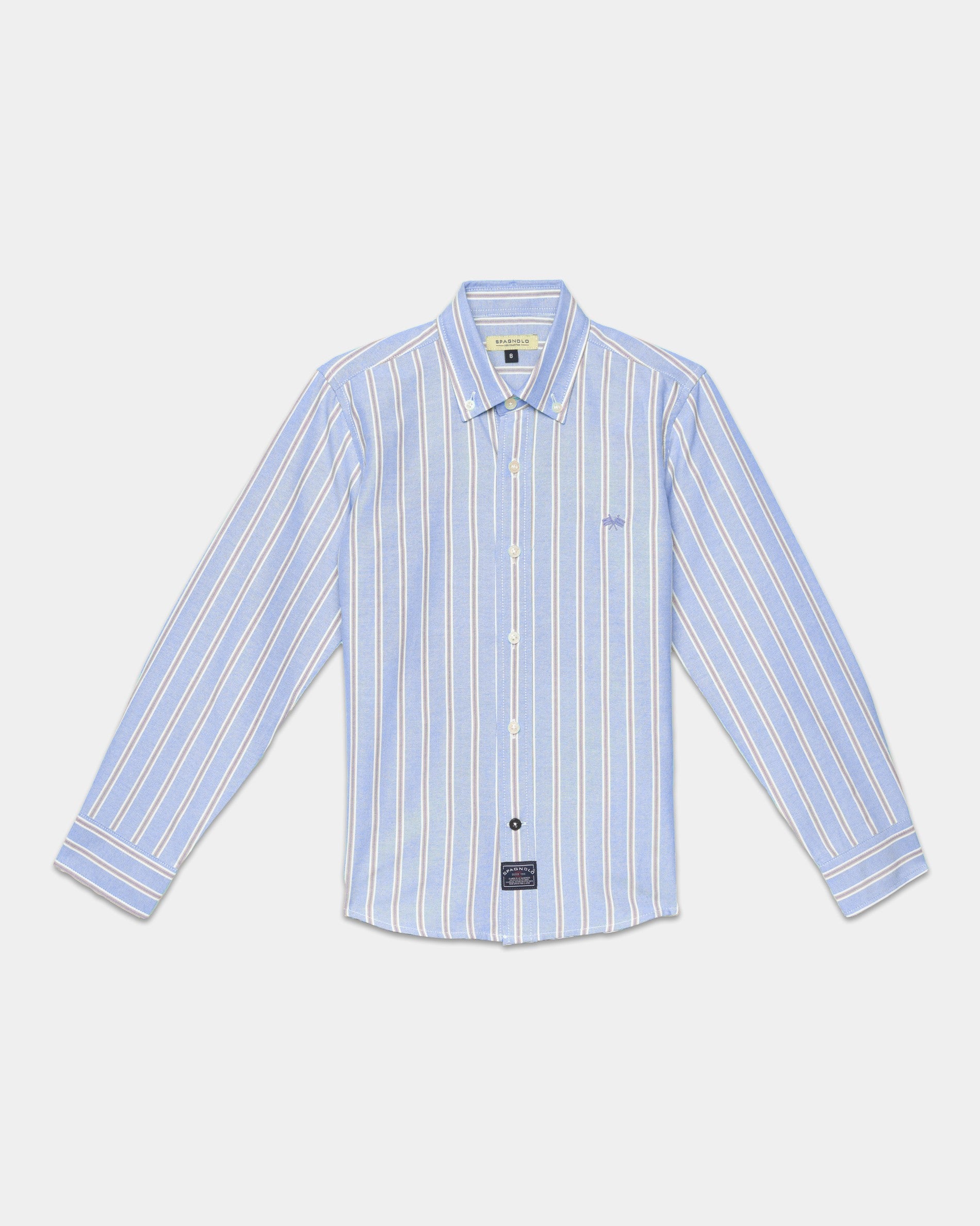 Camisa Spagnolo 7525 boton oxford listas