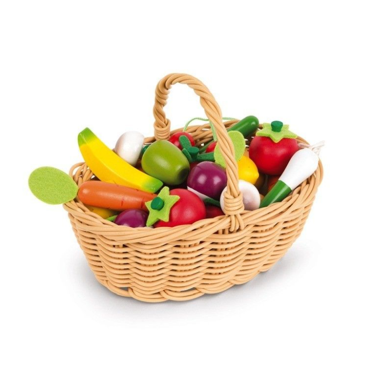 Cesta Janod de frutas y verduras 24 piezas