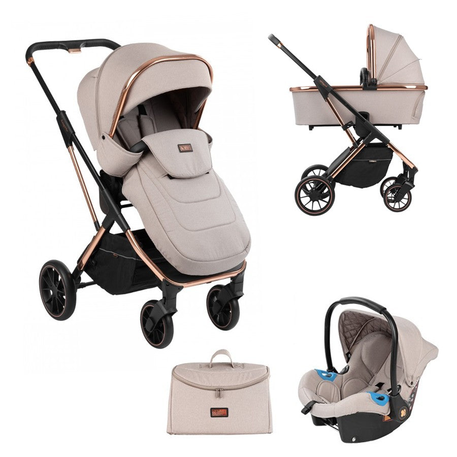 Cochecito Trio KikkaBoo ANGELE con bolso