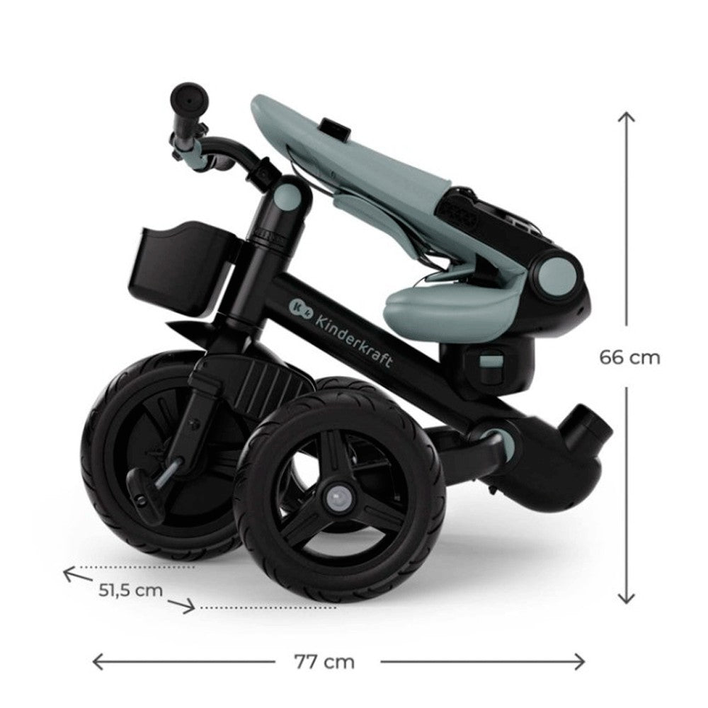 Triciclo Kinderkraft AVEO 2 Plus reversible y plegable