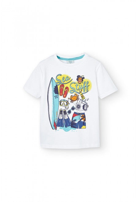 Camiseta Boboli punto manga corta